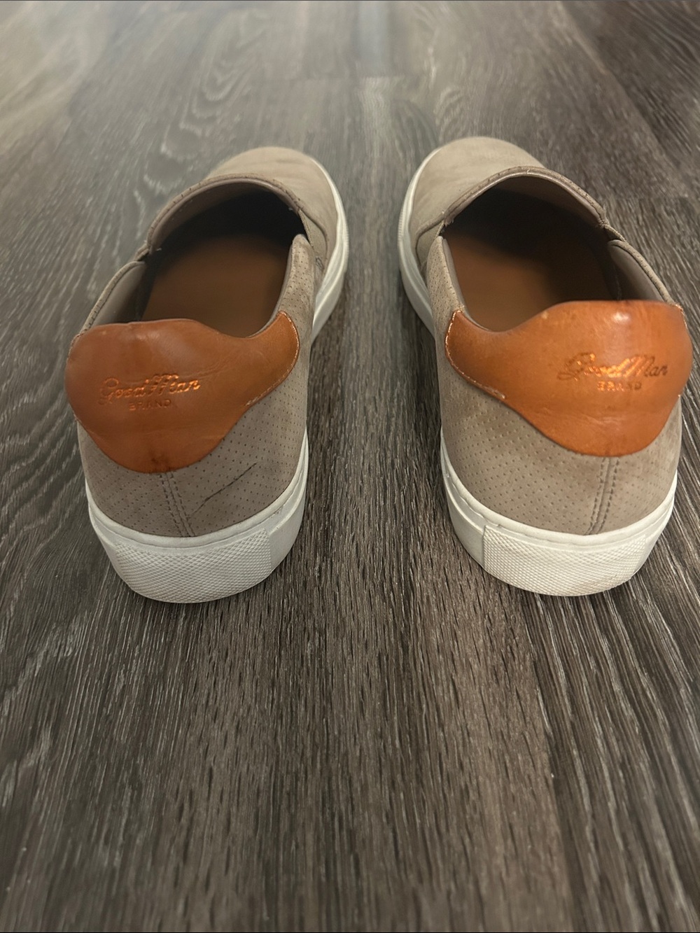 Good Man Brand Men’s Perforated Suede Slip-on Sneakers - Picture 3 of 8